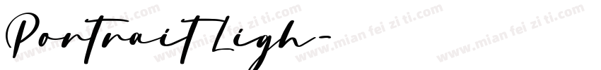Portrait Ligh字体转换